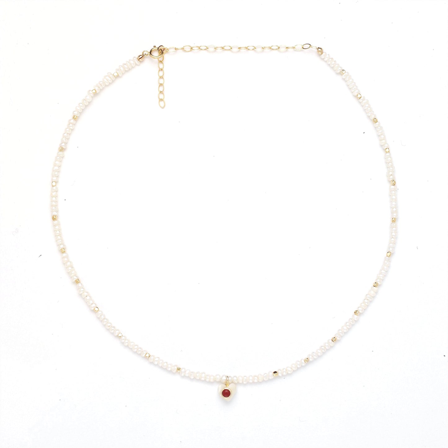 Freshwater Baroque Pearl Heart Necklace