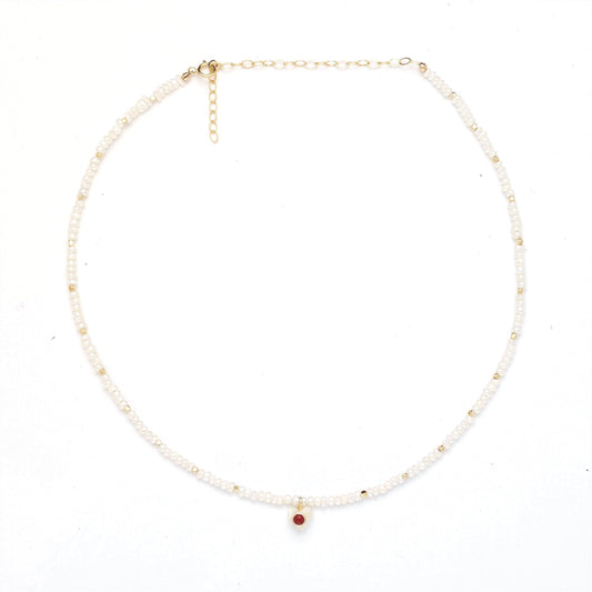 Freshwater Baroque Pearl Heart Necklace