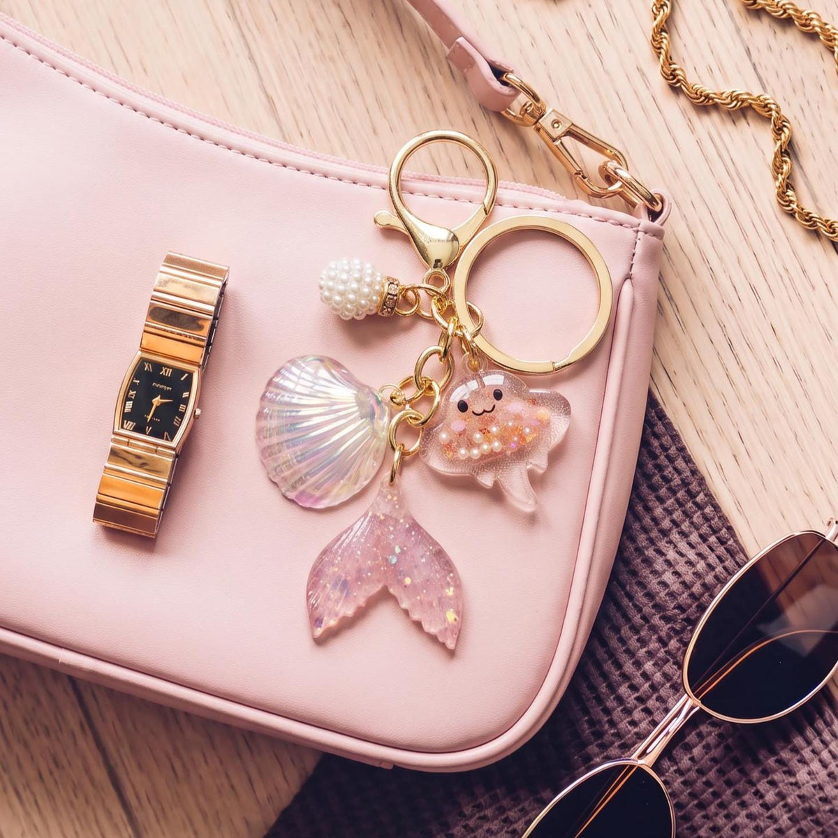 Manta Ray Ocean Bag Charms